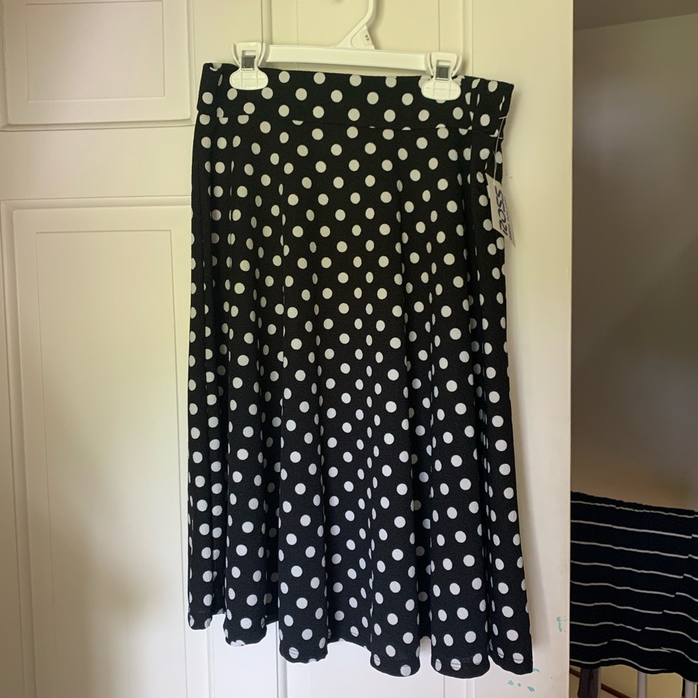 Polka Dot Mid-Length Skirt